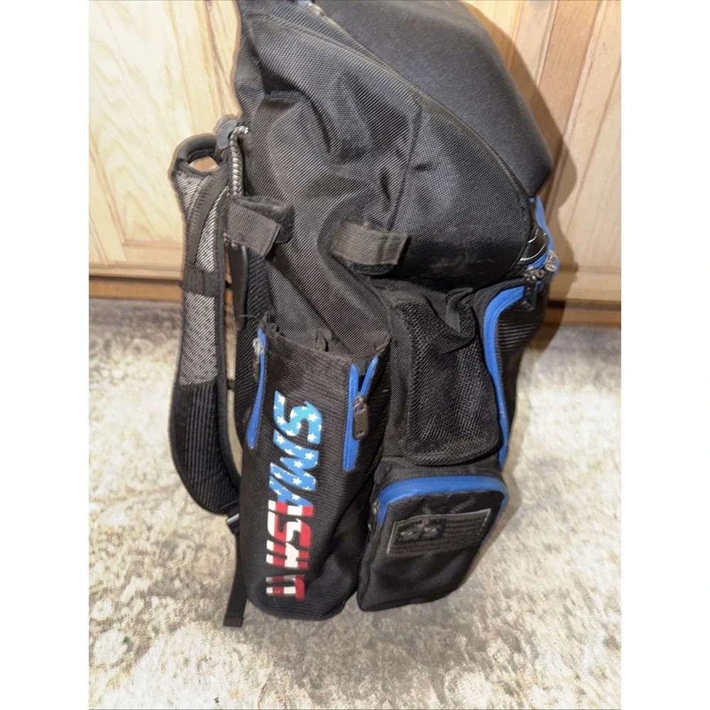 Smash It Sports SIS Equipment Bag Softball Baseball Travel Gear Black/Blue